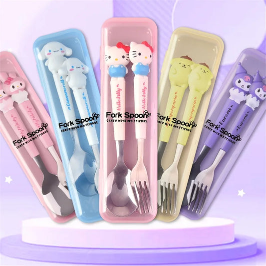 Sanrio  Fork And Spoon Set